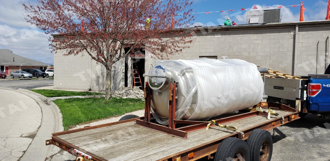 5BBL Beer Making Machine Arrived and Being Installed In US